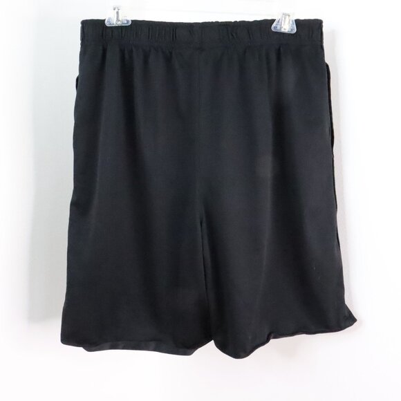 2pc Men's L/XL Tek Gear Zone Pro Black Mesh-Knit Gym Basketball Athletic Shorts - Picture 4 of 10